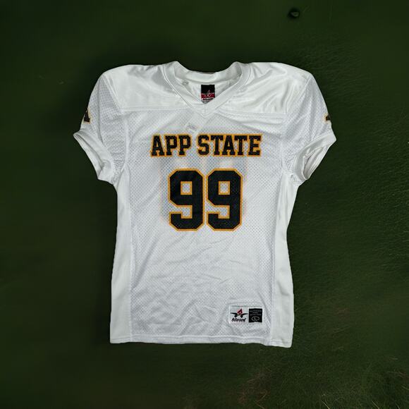 NWT Appalachian State Mesh Football Jersey White #99 Alleson Youth Size Large - Picture 1 of 9